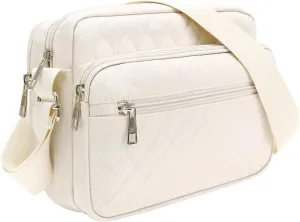Nylon Crossbody Bags for Women Trendy Quilted Cross Body Purse Medium Crossbody Purses Fashion Ladies Messenger Shoulder Bag