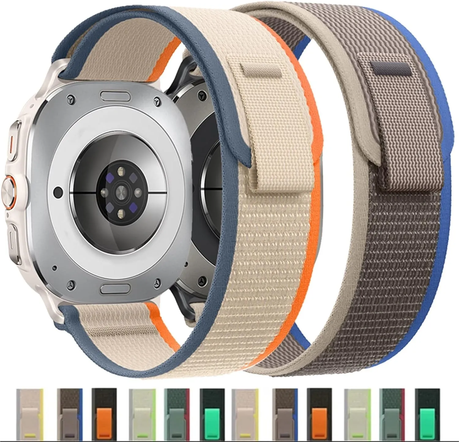 Nylon Strap for Samsung Galaxy Watch Ultra 47mm No Gaps Sports Bracelet Watchband for Samsung Watch Ultra band Correa