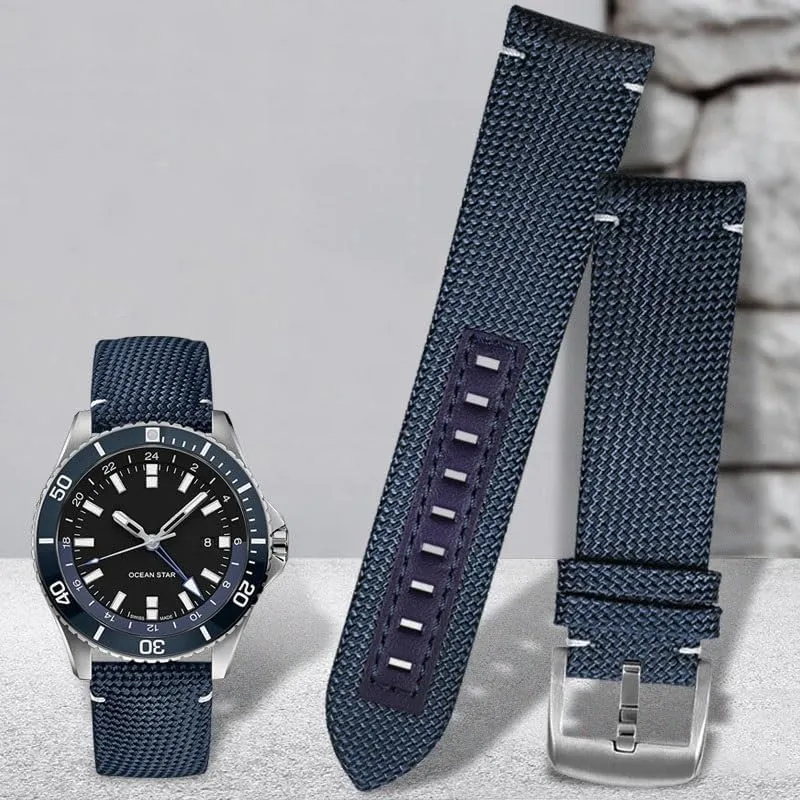 Nylon Watch Strap For MIDO Ocean Star M042 Commander M026.629 Men's Watchband 22mm
