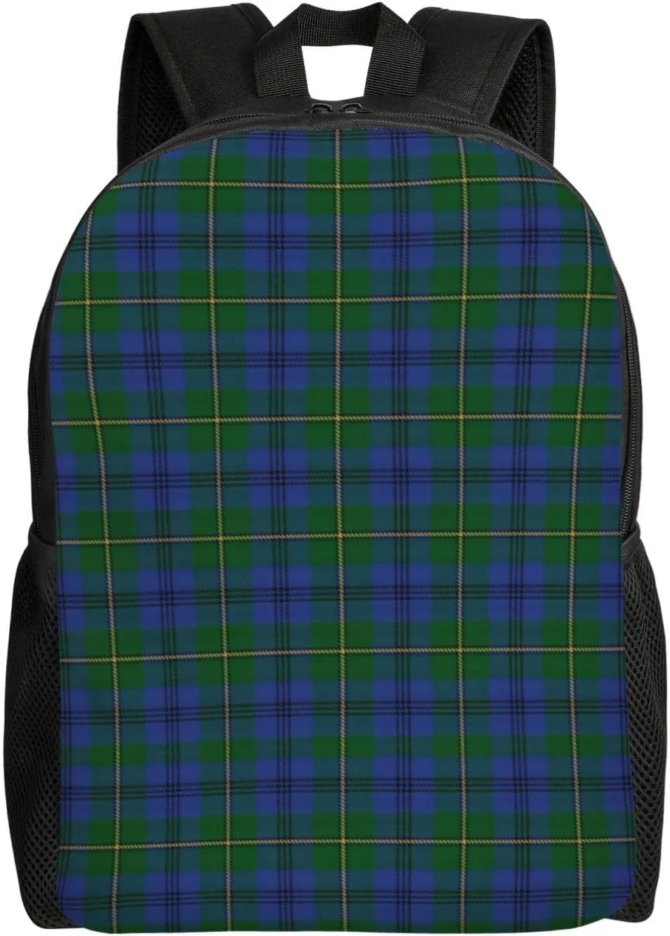 Old Scotsman Clan Johnstone Johnston Tartan Plaid Minimalist Laptop Backpack – Waterproof Business Travel Bag, Breathable Design, Modern Work & Leisure