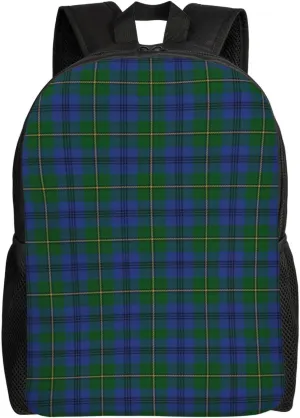 Old Scotsman Clan Johnstone Johnston Tartan Plaid Minimalist Laptop Backpack – Waterproof Business Travel Bag, Breathable Design, Modern Work & Leisure