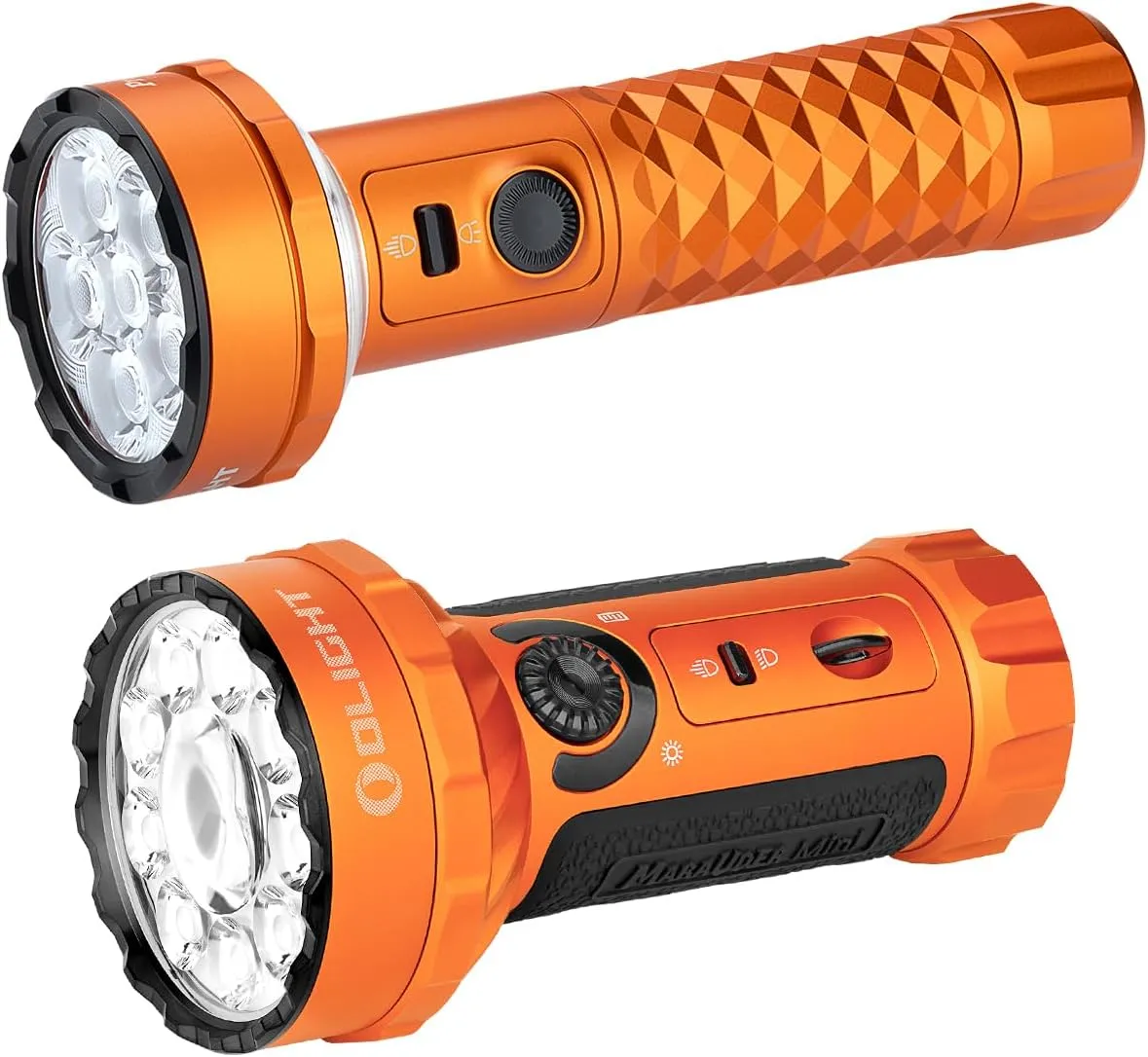 OLIGHT Prowess Rechargeable High Lumen Flashlights Bundle with Marauder Mini 7,000 Lumens Bright Powerful RGB Lights