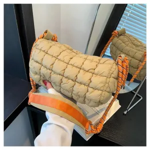 Ollie | Quilted Nylon Crossbody Messenger Travel Bag