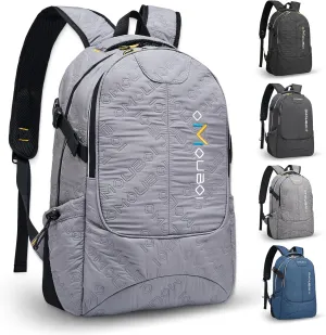 OMOUBOI Travel Laptop Backpack Lightweight 15.6" Reflective Business Daypack Water Resistant Computer Backpack (Grey)
