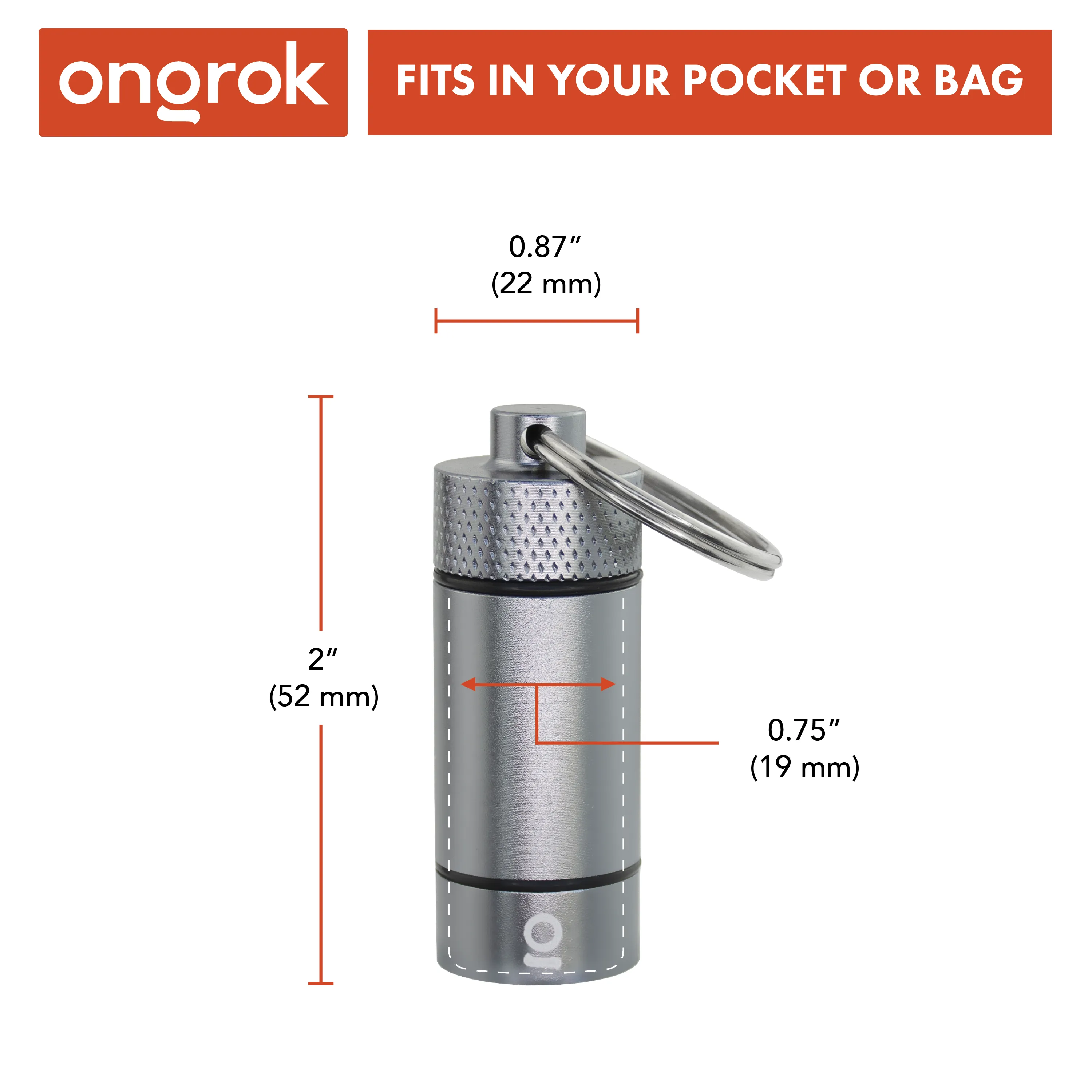Ongrok Small Storage Keychain