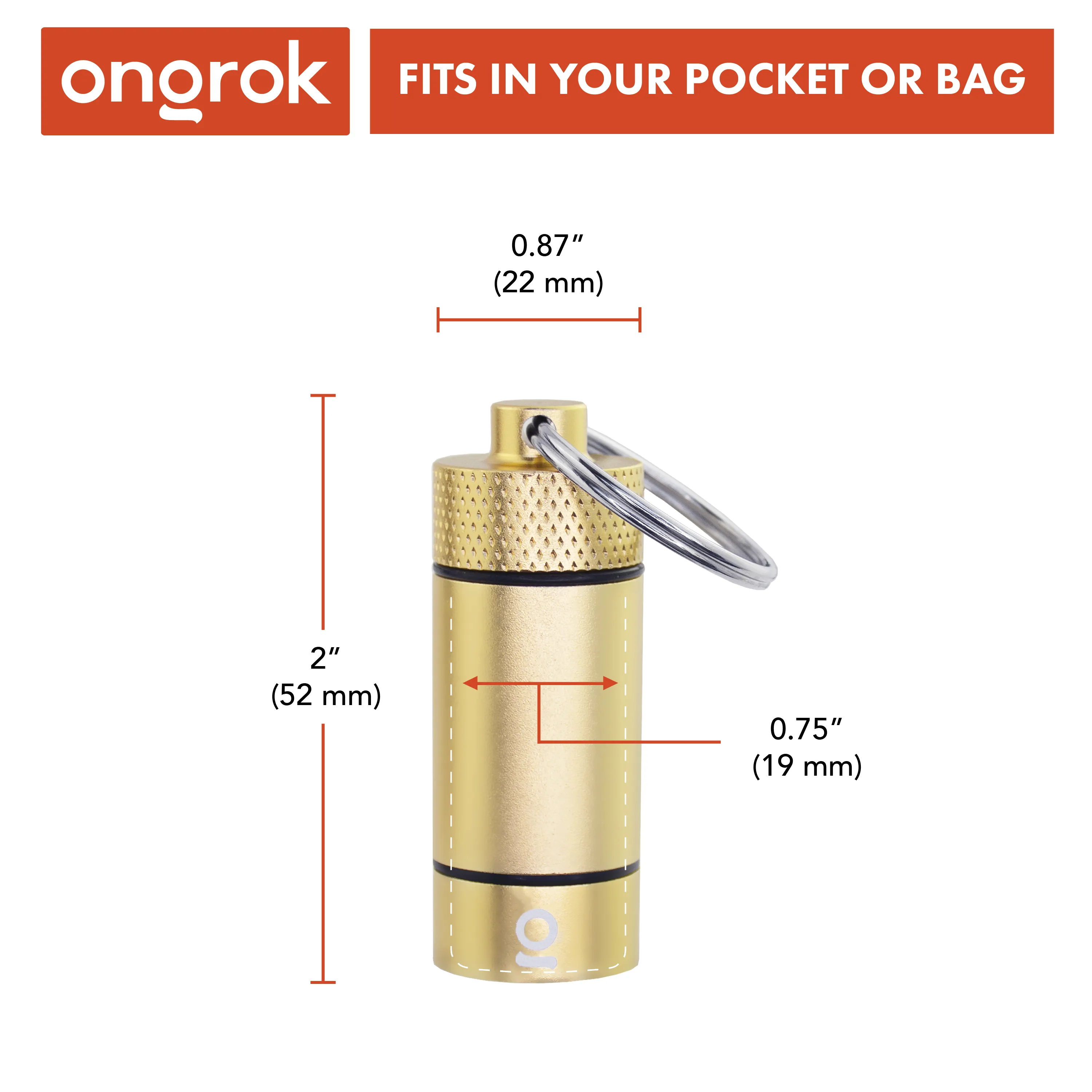 Ongrok Small Storage Keychain