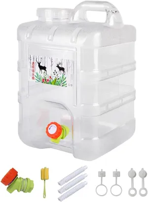 Orgone Water Storage Containers Camping Water Container Portable Water Tank with Faucet Camping Bucket