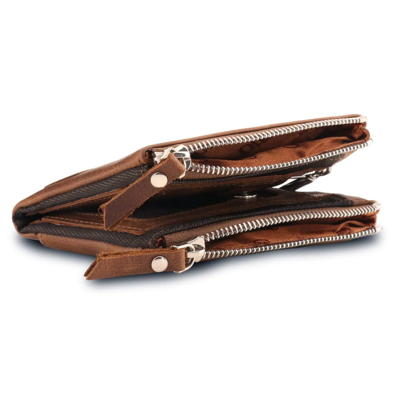 Otto Angelino Genuine Leather Multipurpose Bifold Wallet - RFID Blocking - Unisex
