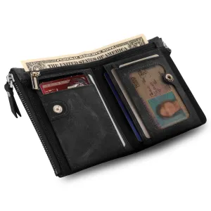 Otto Angelino Genuine Leather Multipurpose Bifold Wallet - RFID Blocking - Unisex