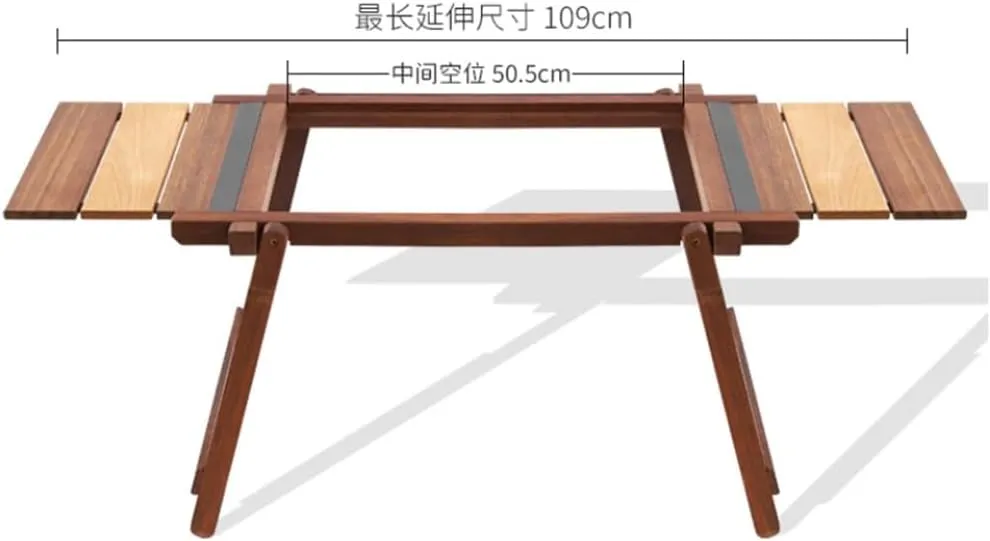 Outdoor Camping Portable Two Unit Extension Table for Picnic BBQ Folding Lightweight Camping Table