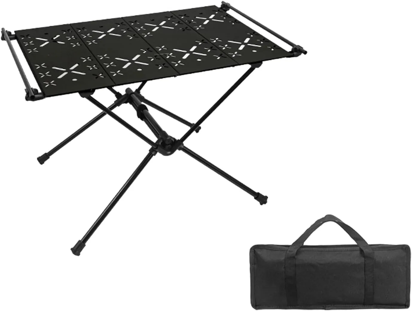 Outdoor Folding Table Portable Desk Aluminum Alloy Bracket Camping Table for Traveling BBQ Beachs