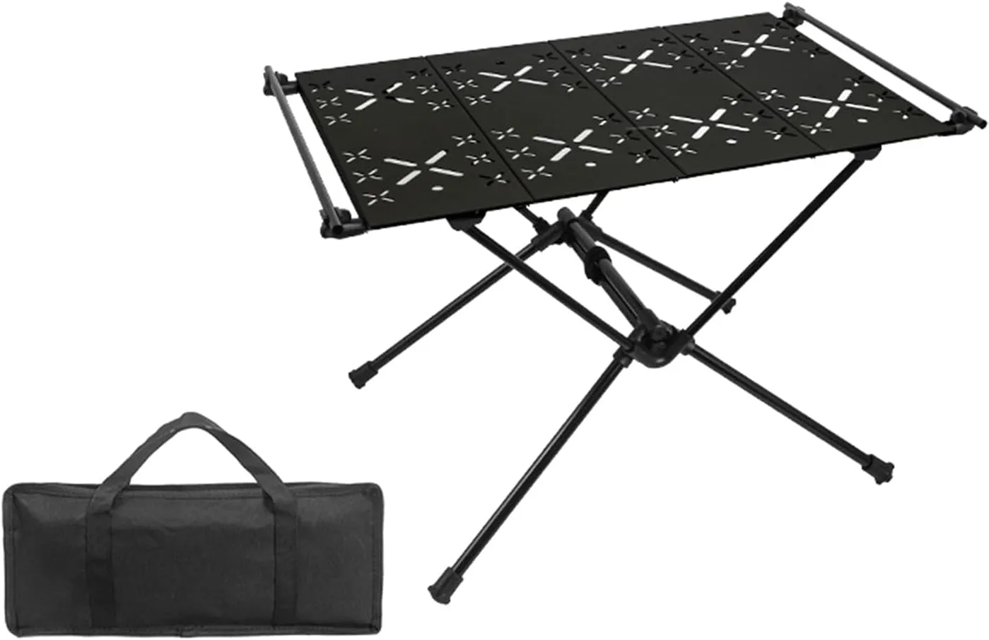 Outdoor Folding Table Portable Desk Aluminum Alloy Bracket Camping Table for Traveling BBQ Beachs