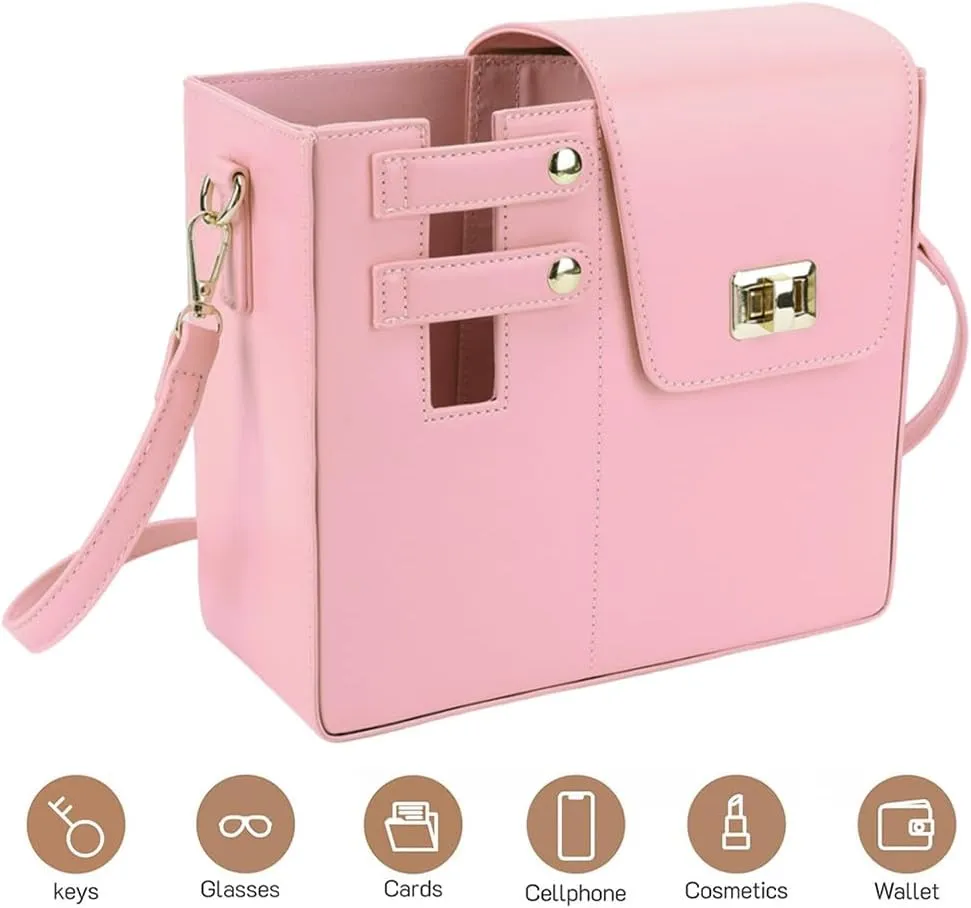 Outdoor Portable Crossbody Water Cup Storage Bag,Cup Purse Water Bottle Crossbody Pocket,Storage Bag With Most Water Bottles