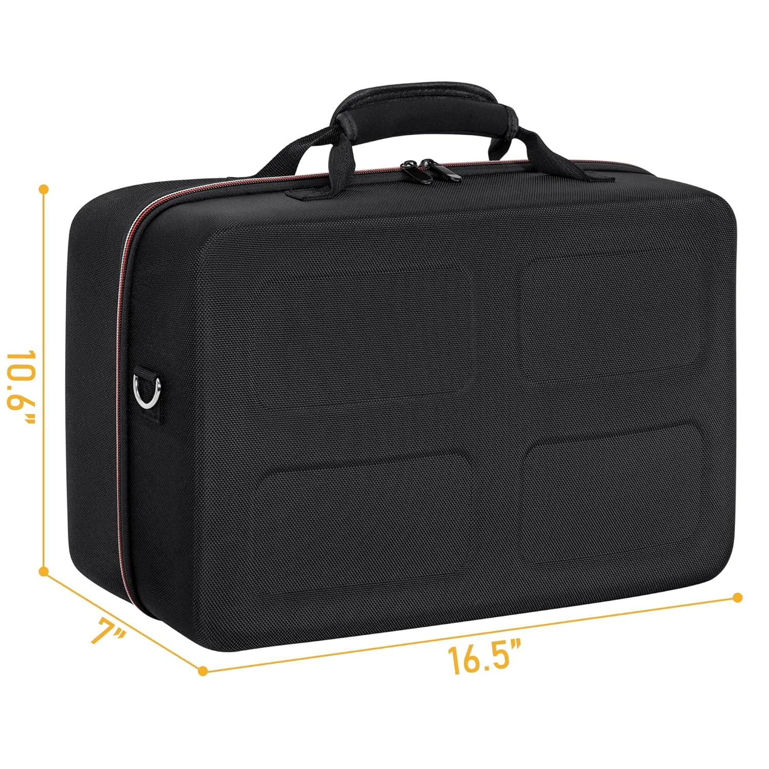 OUUTMEE Hard Shell Carrying Case Compatible with PS5, Travel Bag Holds PlayStation 5 Disk Digital Edition, Games, Headset and Gaming Accessories