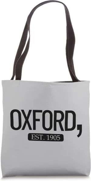 Oxford Comma Est. 1905 English Grammar Oxford Comma Tote Bag