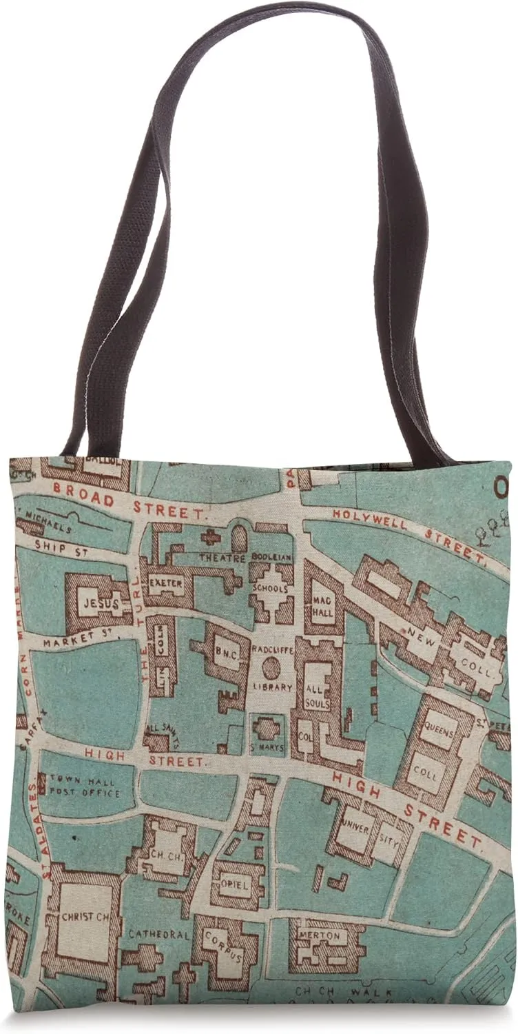 Oxford England Vintage Map (1860) Tote Bag