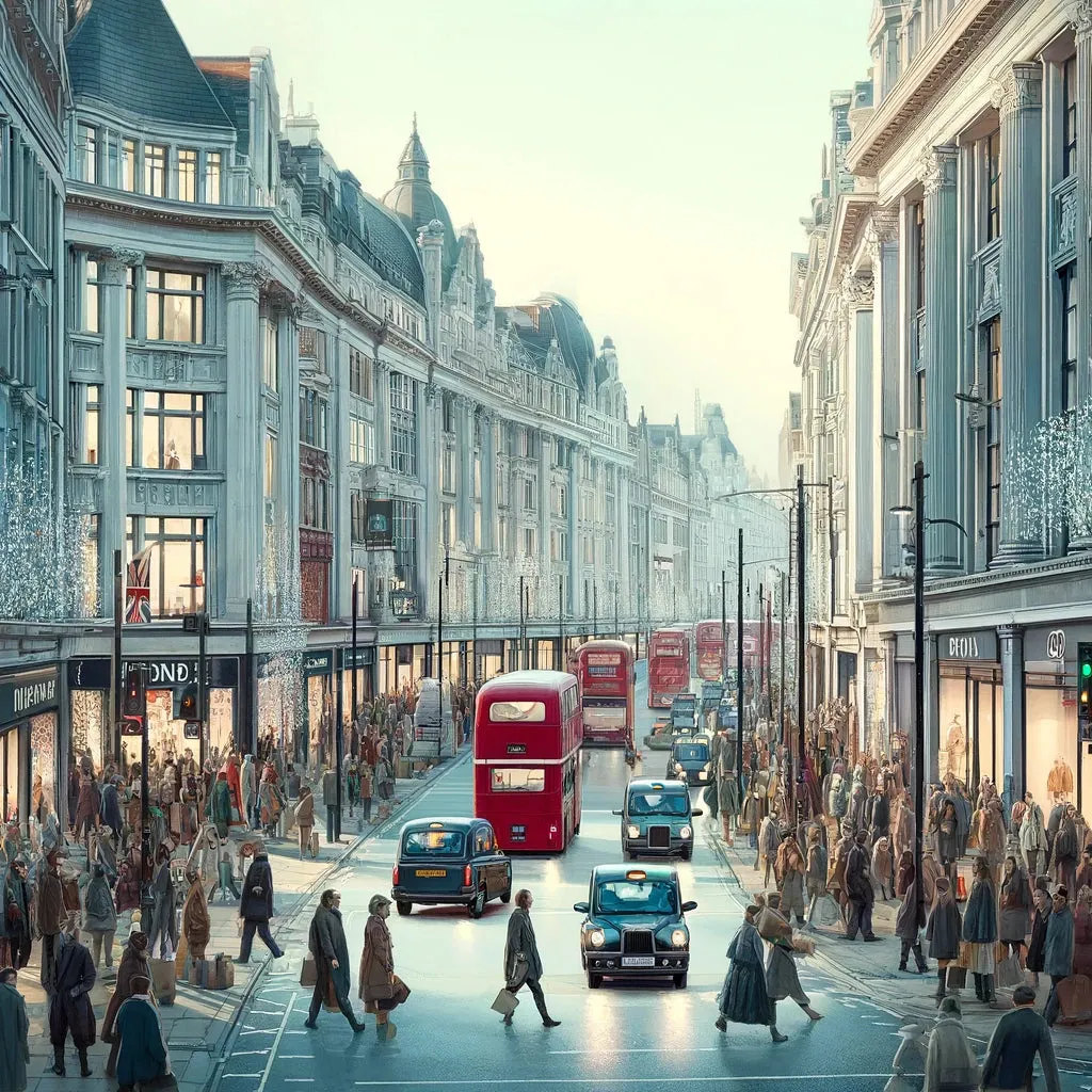 Oxford Street London Canvas