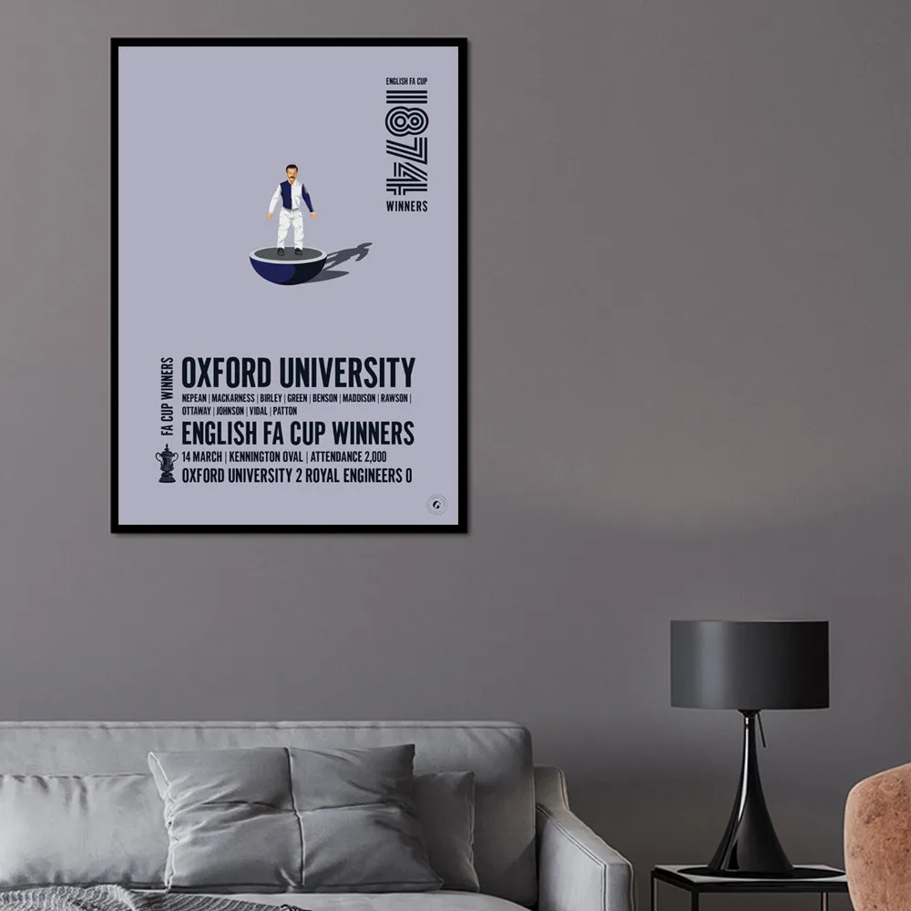 Oxford University FA Cup Winners 1874 Print