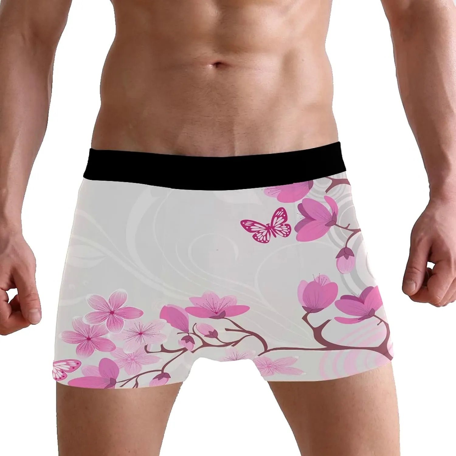 Oyihfvs Men's Novelty Boxer Briefs Breathable Underwear Stretchy Underpants Shorts S-XL