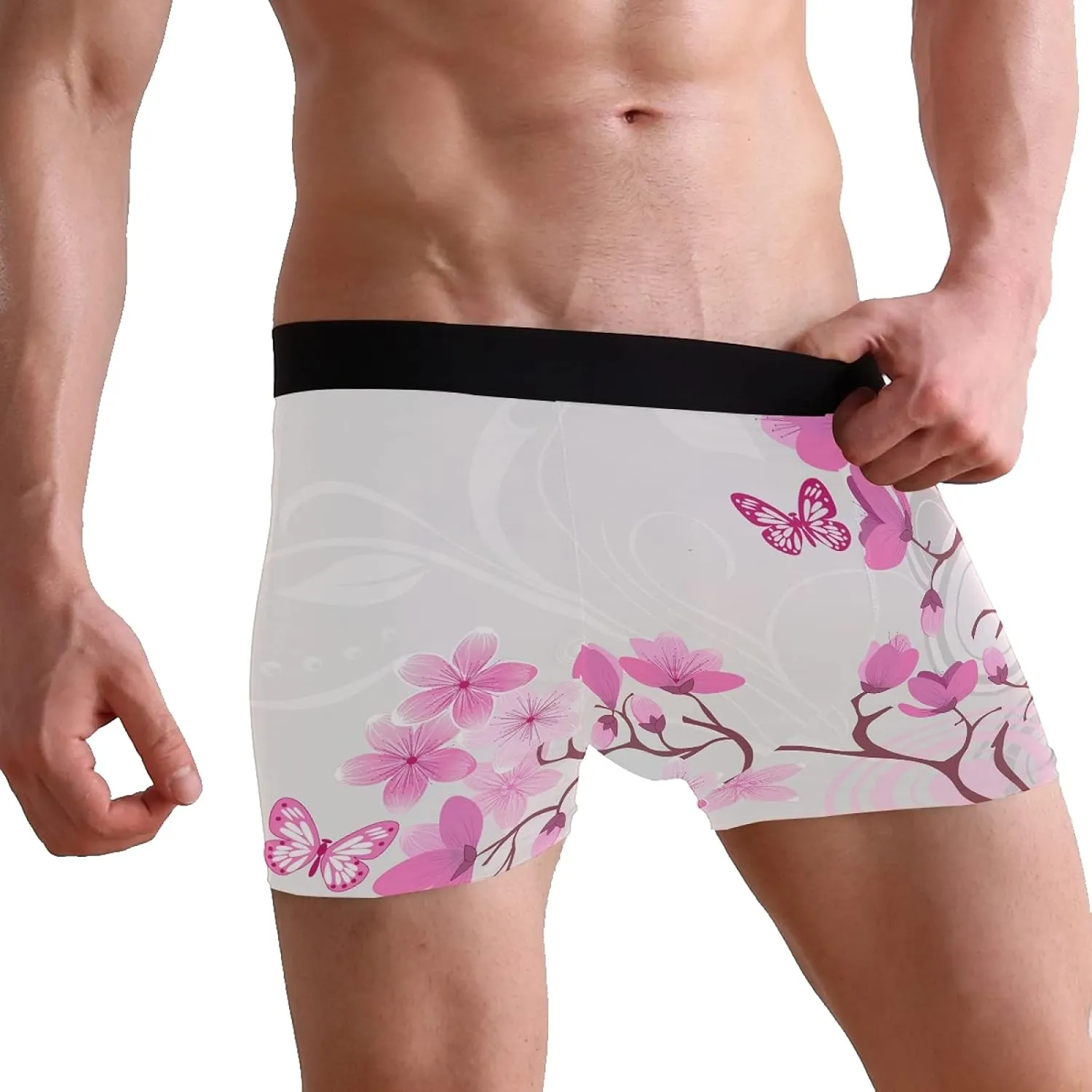Oyihfvs Men's Novelty Boxer Briefs Breathable Underwear Stretchy Underpants Shorts S-XL