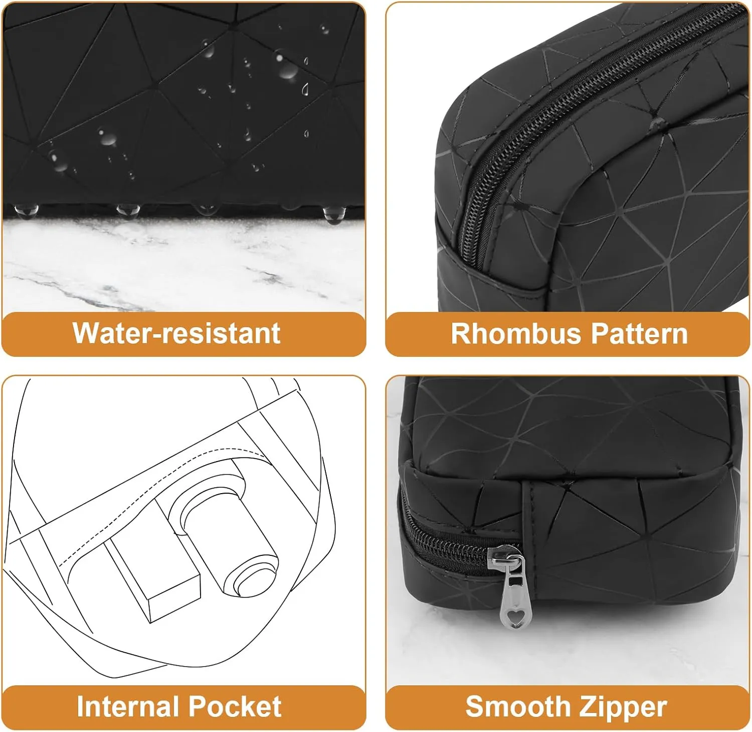 Period Bag for Teen Girls, Leather Sanitary Napkin Storage Bag, Portable Menstrual Pad Bag Period Pads Pouch, Small Make Up Bags