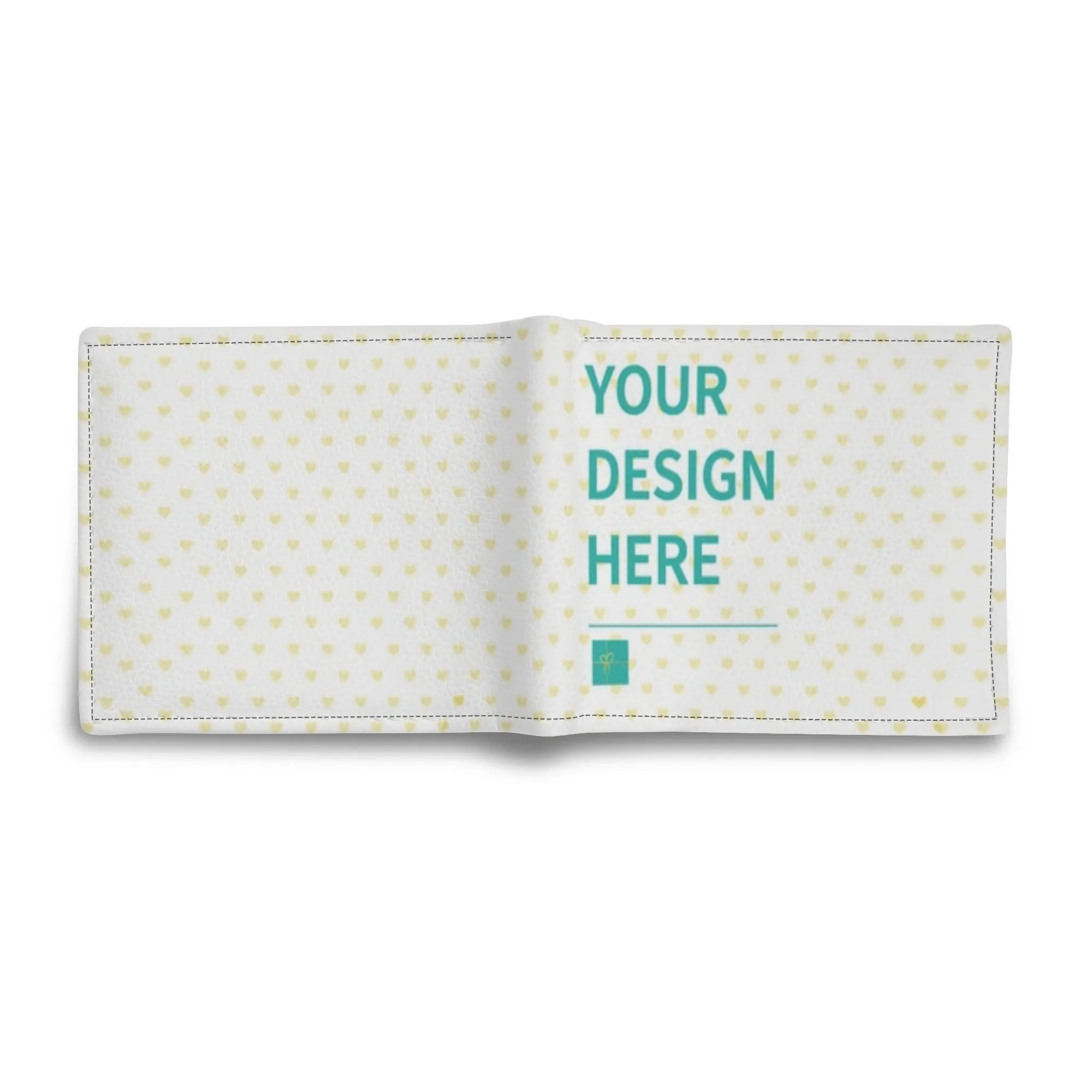 Personalized Mens PU Leather Short Wallet Customized Card Holder Clutch Wallet Gifts for Men