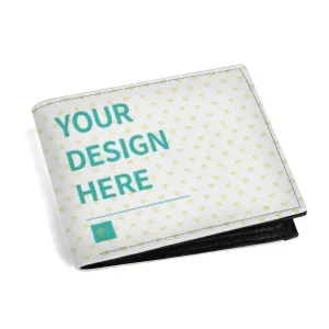 Personalized Mens PU Leather Short Wallet Customized Card Holder Clutch Wallet Gifts for Men