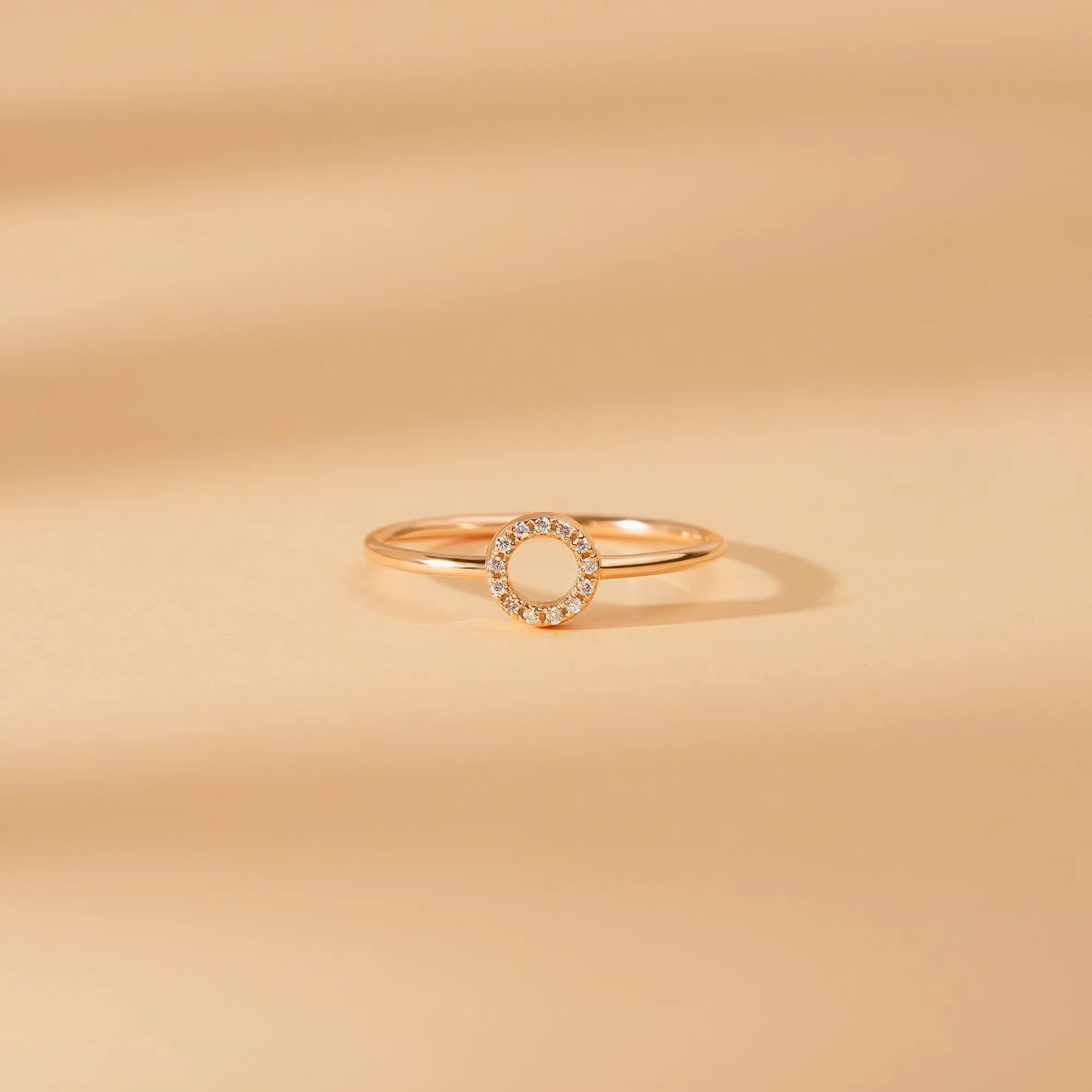 Petite Diamond Circle Ring, Lola