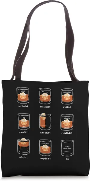Philosophy Lover Whisky Drinker Funny Philosophical Logic Tote Bag
