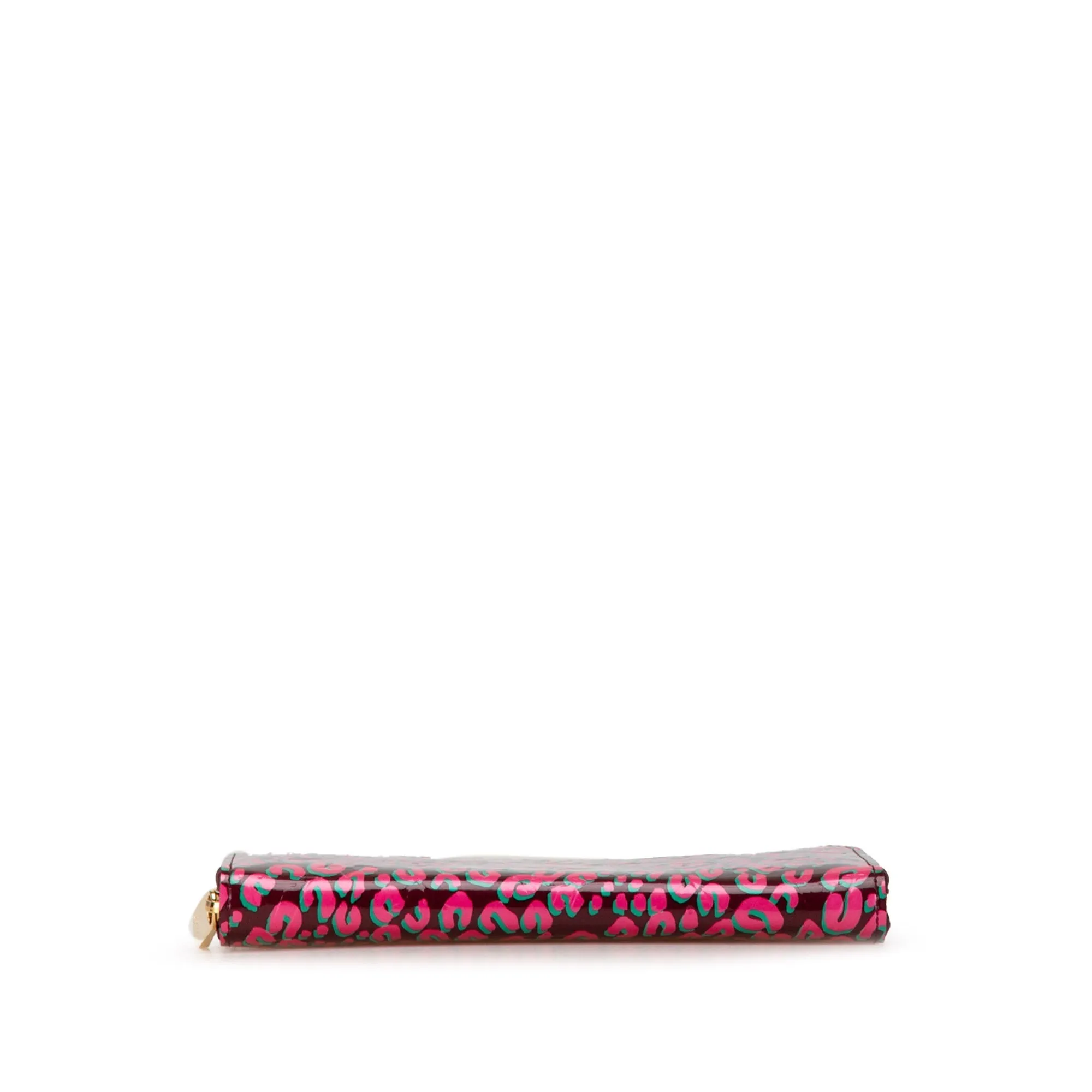 Pink Louis Vuitton Stephen Sprouse Monogram Vernis Leopard Zippy Wallet