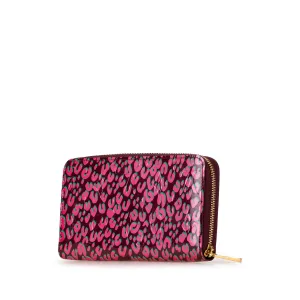 Pink Louis Vuitton Stephen Sprouse Monogram Vernis Leopard Zippy Wallet