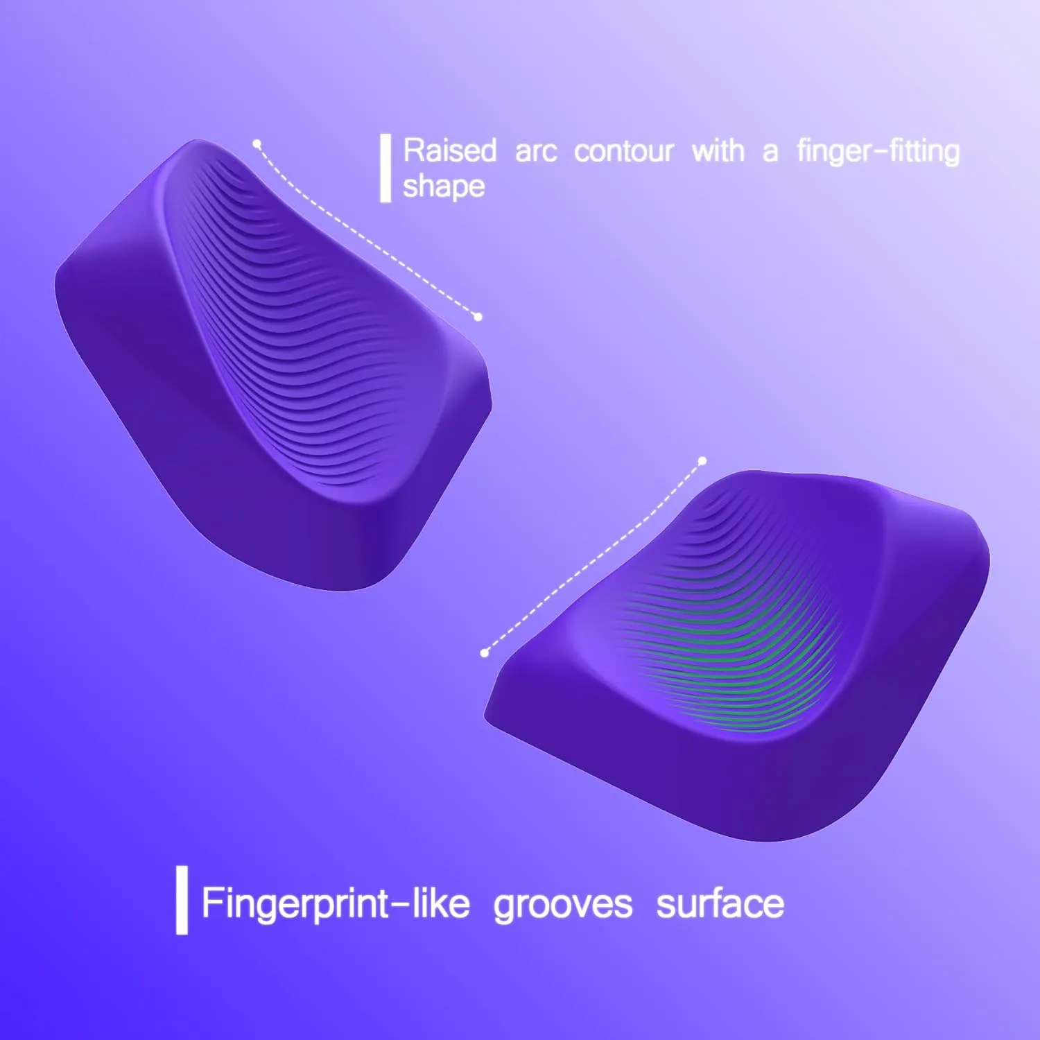 PlayVital Ergonomic Grip Kit for Steam Deck – Silicone Back Button Enhancement Kit & Anti-Slip Trigger Grips – Purple (Compatible with LCD/OLED Models)