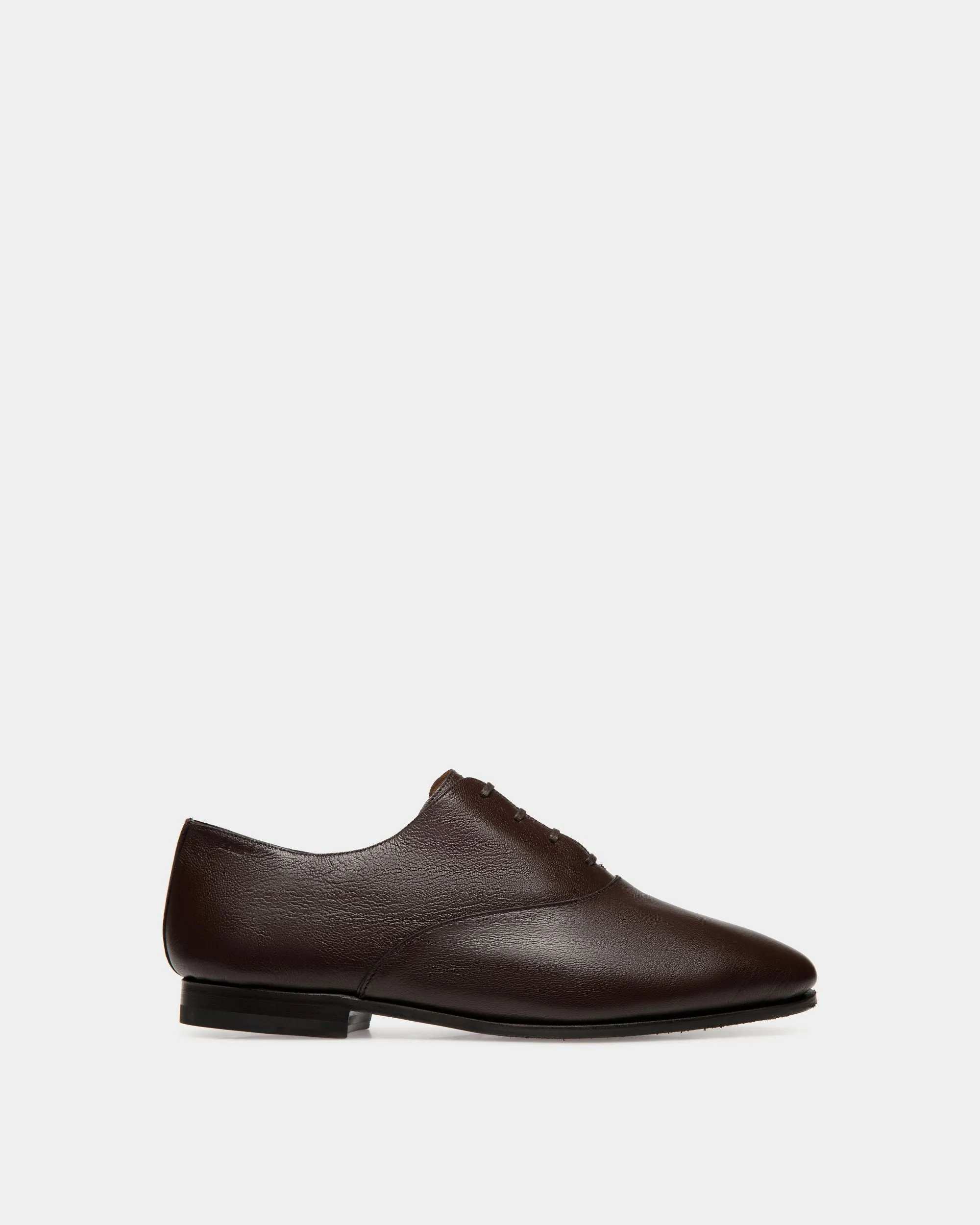Plume Oxford in Brown Grained Leather