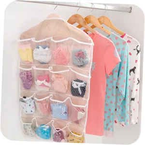 Polyester Storage Bag Hanging Bag Underwear Socks Storage Bag Beige