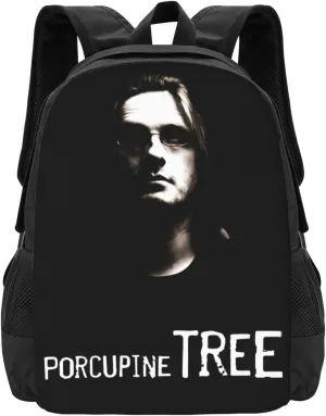 Porcupine Rock Tree Band Backpack Large Capacity Backpacks Minimalist Leisure Travel Daypack 12.5X5.5X16.5 inch