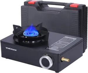 Portable Burners For Cooking - Adjustable Portable Camping Burner Tent Stove With Storage Box - Camp Cooking Gear, RV Heaters & Furnaces For Outdoor Sports