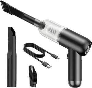 Portable Handheld Car Cordless Vacuum Cleaner with Powerful Suction, High Power Mini Sweeper, Dust Buster, Lightweight, Easy to Hold,Quiet Electric Air Duster,Small Vacuuming for Home,Kitchen,Gift