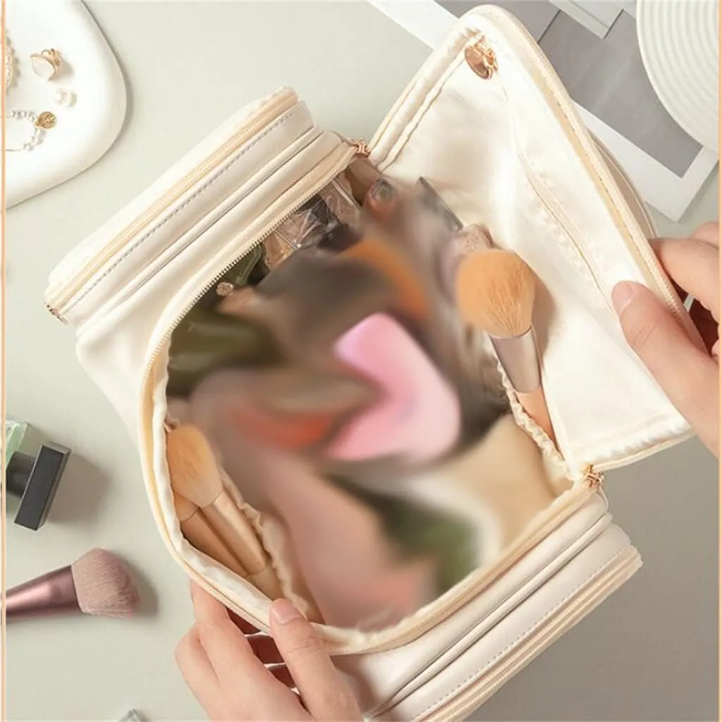 Portable Makeup Bag Multifunctional Travel Storage Bag Washing Bag Portable Storage Bag(E)