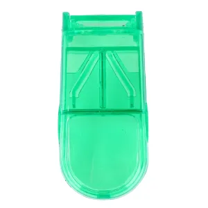 Portable Pill Cutter Box - Pill Splitter Medicine Holder - Compact Pill Storage