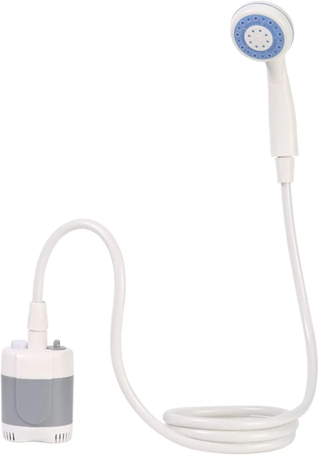 Portable Shower Indoor Outdoor Simple Electric Shower Head, Handheld Shower Combo with Pump and 71 inch Hose for Dormitory, Garden, Camping, USB Charging