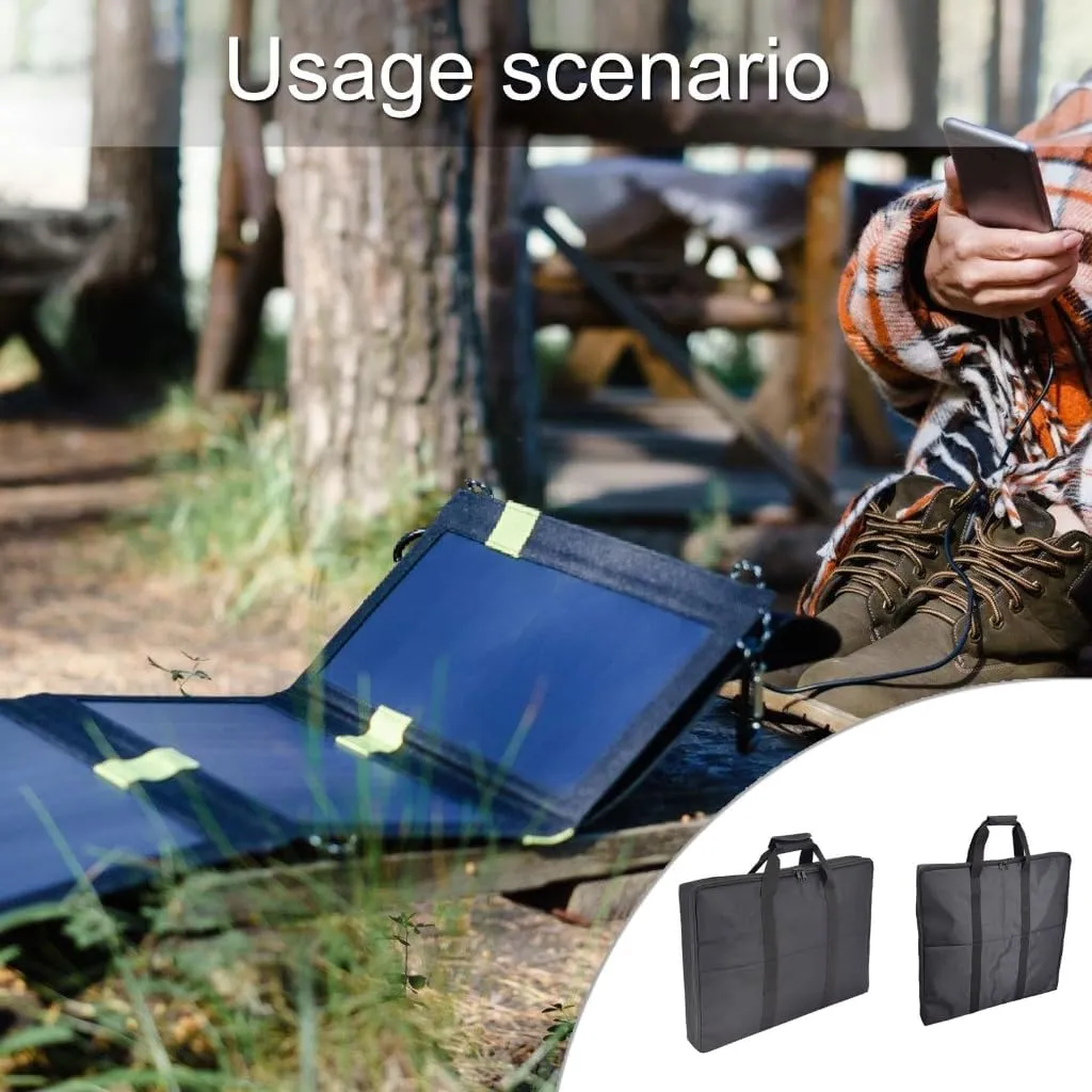 Portable Solars Panel Storage Bag Sturdy Oxford Cloth Protective for Outdoor Activity and Campers Travel Storage