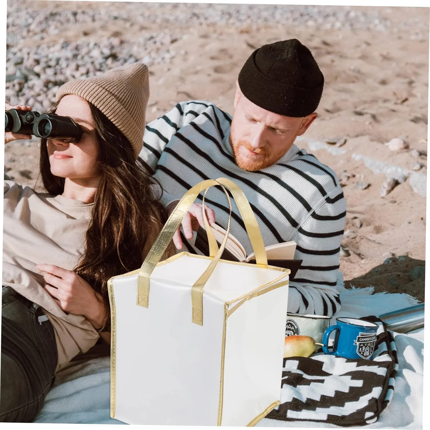 PRETYZOOM Insulated Food Transport Tote Hot Cold Food Bag Cake Storage Pouch Portable Pizza Carrier Waterproof