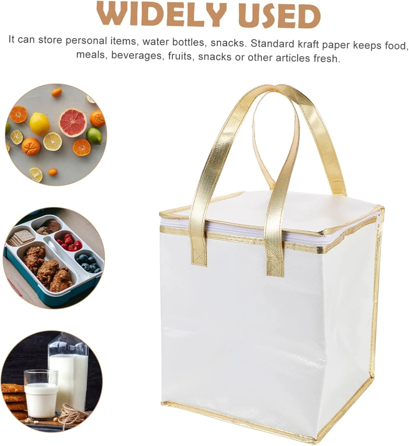 PRETYZOOM Insulated Food Transport Tote Hot Cold Food Bag Cake Storage Pouch Portable Pizza Carrier Waterproof