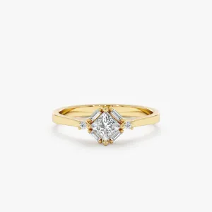 Princess-Cut Diamond Engagement Ring, Juno