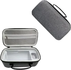 Projector Case, Hard Shell EVA Storage Bag Travel Case for Samsung The Freestyle Portable Projector, Shockproof, Indoor/Outdoor, Grey, Movie Theme