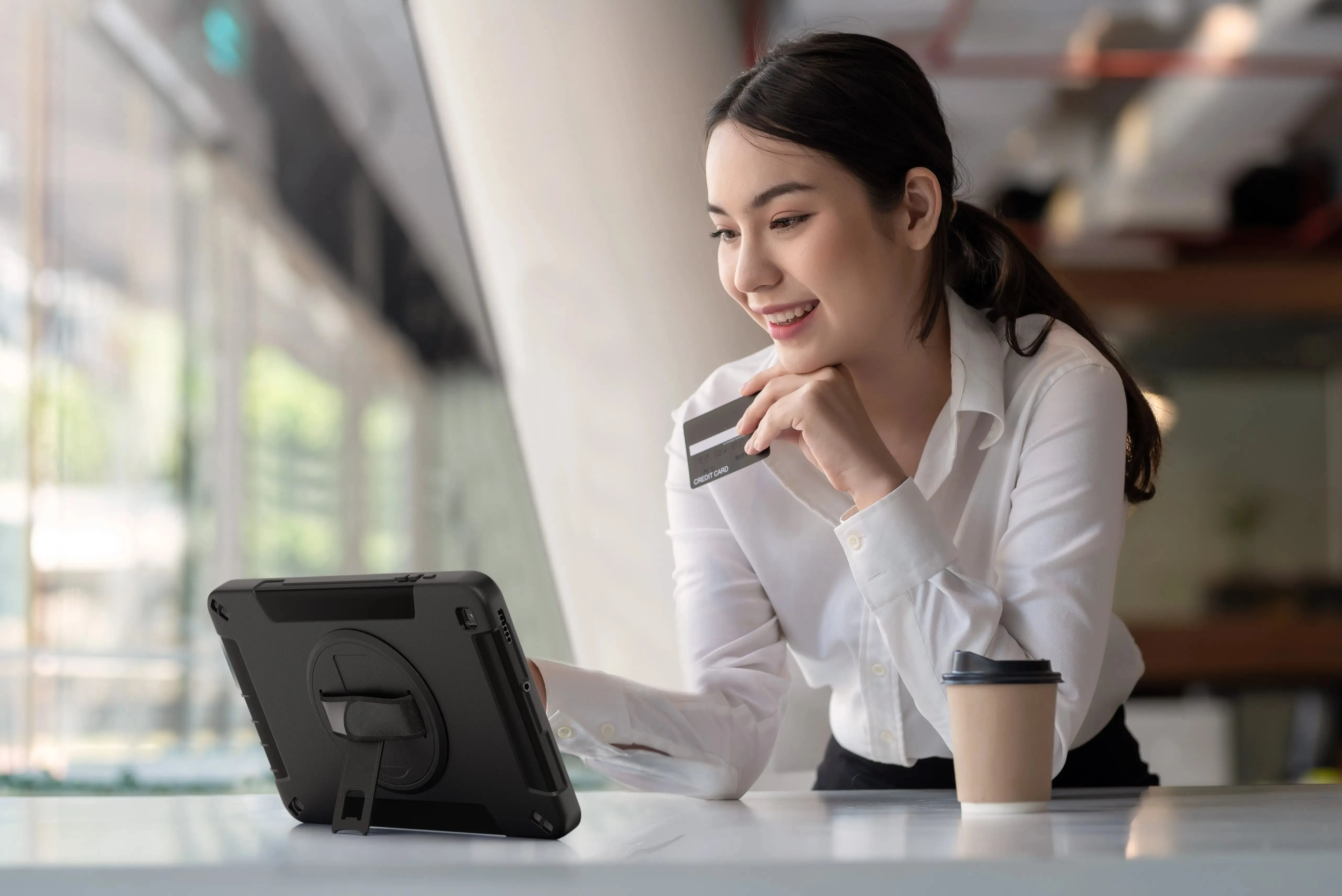 Protective Case with Built-in 360 Degree Rotatable Grip Kickstand
