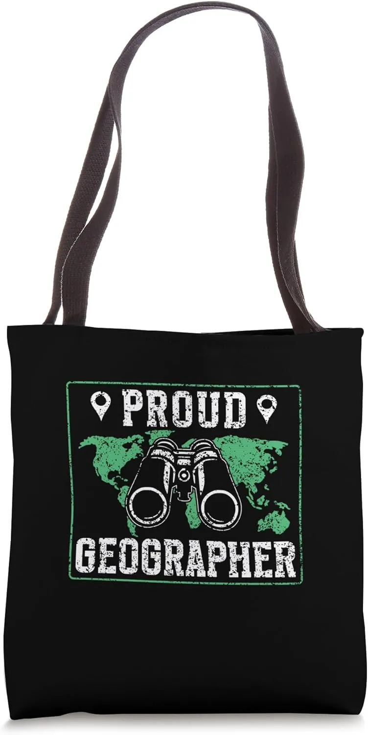 Proud Geographer Student Geographic Job Geography Tote Bag