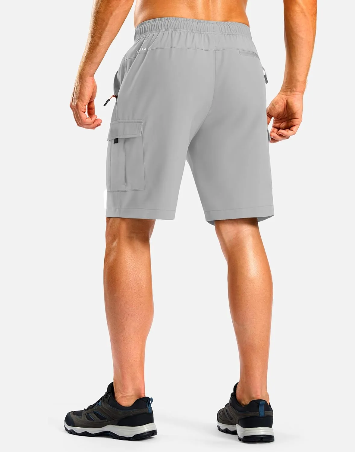 Pudolla Men's Hiking Cargo Shorts with 5 Pockets Lightweight 9" Outdoor Work Casual Shorts for Men Travel Fishing