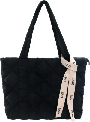 Puffer Quilted Tote Bag for Women Puffy Padded Crossbody Purse Soft Lightweight Shoulder Bag with Zipper