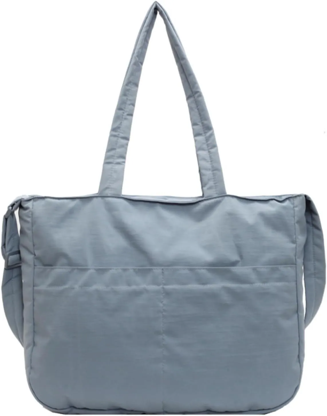 Puffy Tote Bag for Women with Zipper Large Lightweight Crossbody Handbag for Travel Gym Work